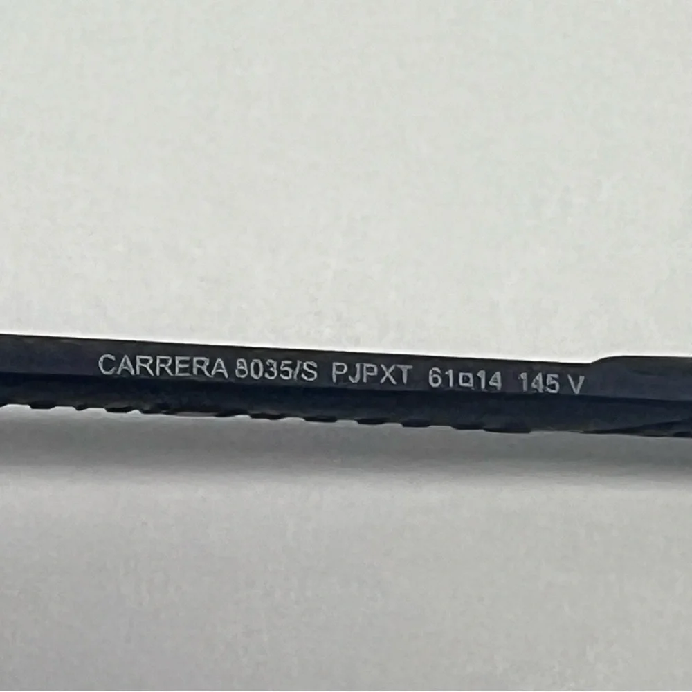 CARRERA NWOT 8035/S Carbon Fiber Blue‎ Sunglasses 61-14 Aviator UV Made in Italy